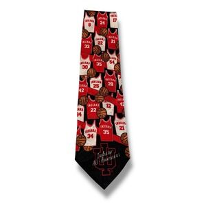 Wer^Ties Men's Indiana Basketball Hoosiers All‎ Americans 100% Silk Neck Tie